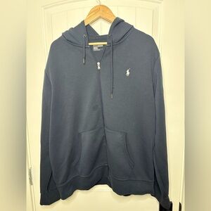 Ralph Lauren Navy Blue Full-Zip Hoodie